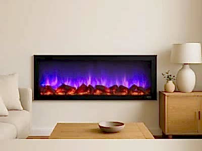 Elektrikli Şömine Bluetoothlu İmalattan Alpina