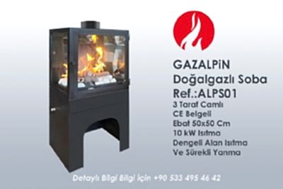 Doğalgazlı Gazalpin Şömine