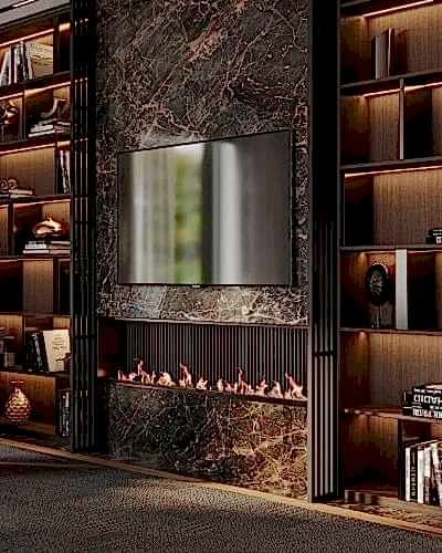  Doğalgazlı Gazalpin Şömine 